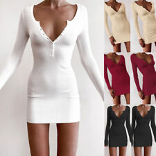 Sexy Vestito Maglione Maglia