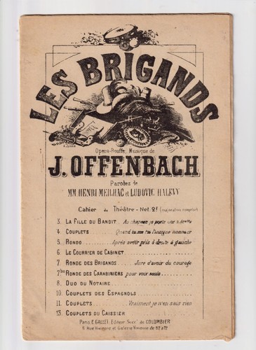 Opéra les brigands - opÉra, partition