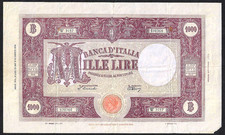 ITALY BANCA D'ITALIA 1000 LIRE