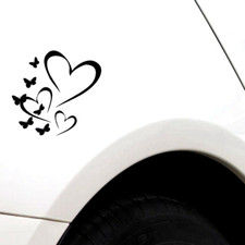 ADESIVO AUTO MOTO PC CUORI E