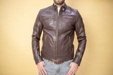 Giacca uomo pelle cafe racer