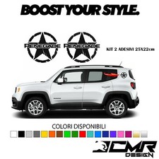Adesivi Stella Militare US ARMY per Jeep Renegade Kit 2 Stickers Grafiche Dx Sx