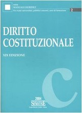 Diritto costituzionale - 9788824486132 edizione simone  2004