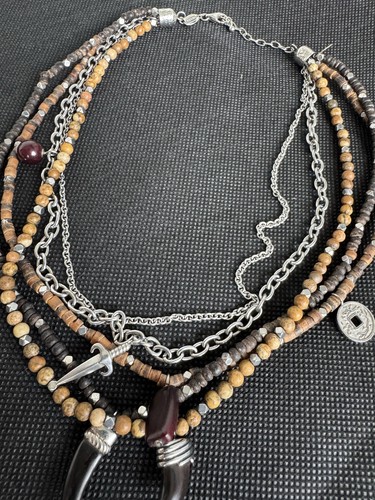Fossil collana donna multifilo - fossil,