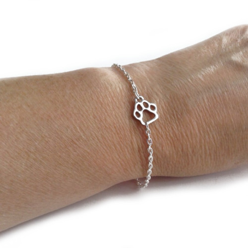 Bracciale con charm zampa - bracciale,