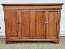 GRANDE ANTICA CREDENZA legno abete EPOCA 1900 madia 4 ANTE e 2 RIPIANI SIDEBOARD