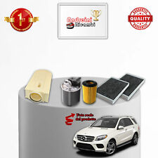 KIT TAGLIANDO 4 FILTRI MERCEDES GLE 250 CDI W166 150KW 204CV DAL 2015 ->