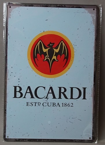Blechschild bacardi 30cm 20 - blechschild,