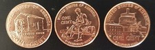 série commémorative Lincoln 2009 - 3 pièces 1 cent UNC