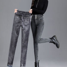 Pantaloni Denim Termici In