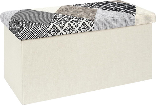 Chest bench patchwork grey - bench,,