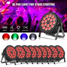 8x 4in1 270W RGB 18 LED UV Par