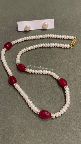 Set collana borchie - set, perle