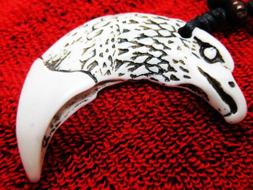 Collana uomo dente osso - dente, in