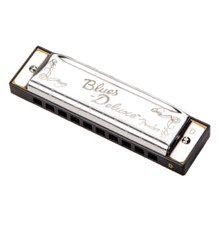 Fender Armonica a Bocca Diatonica Blues Deluxe D in Re 10 Fori Custodia Panno