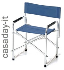 Sedia regista poltrona richiudibile alluminio tessuto idrorepellente leggerissim