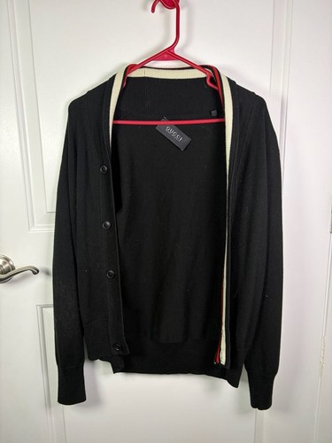 Cardigan uomo gucci nero - cardigan,