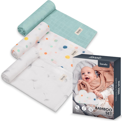 Bamboo set pezzi mussole per - set, 3