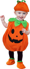 Costume Da Zucca Di Halloween 6-24 Mesi Vestito Da Carnevale Bambino Neonato Tra