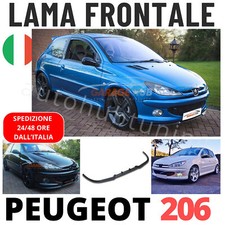 SOTTO PARAURTI TUNING PEUGEOT 206 LAMA FRONTALE  SPLITTER SPOILER ANTERIORE