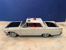 VINTAGE TIN TOY CAR POLIZIA ICHIKO JAPAN rara versione per il mercato italiano