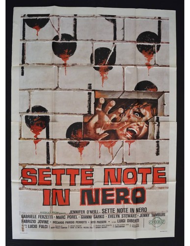 Manifesto sette note nero - note,