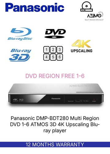 Panasonic dmp bdt280 dvd 6 - dmp-bdt280,