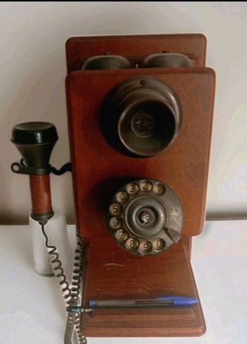 Telefono vintage parete onix - a,