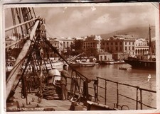 CARTOLINA  TRAPANI  FG ANTICA   VIAGGIATA  1941 IL PORTO ANIMATA