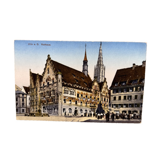 Cartolina postale ulm danubio - ulm,