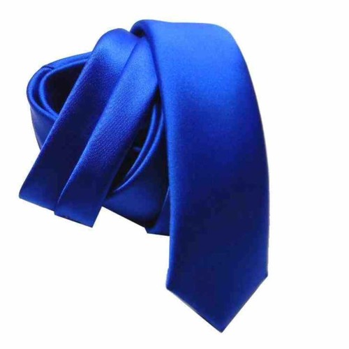 Cravatta blu royal - cravatta, stretta