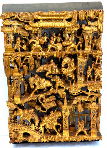 Pannello legno oro dorato - , 3d