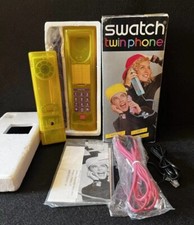 Swatch Twin Phone Pink Jelly Transparent 1989 MIB