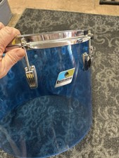 Ludwig anni 70 blu chiaro vistalite 15” larghezza x 13” altezza senza crepe
