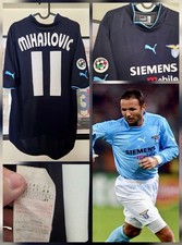 Maglia Calcio SS LAZIO 2002 2003 blue Navy #11 MIHAJLOVIC tg XL gara