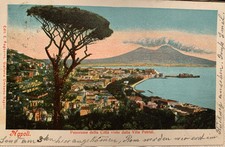 CARTOLINA NAPOLI PANORAMA DELLA CITTA VISTO DALLA VILLA PATRIZI, VG 1904