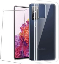 COVER per Samsung Galaxy S20 FE CUSTODIA TPU + PELLICOLA VETRO TEMPERATO 9H