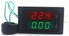 ATEC-Voltmetro/Amperometro Digitale Display LED AC80-300V/0-99,9A (DL85-2042A)