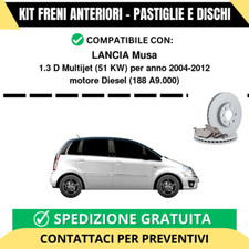 KIT FRENI ANTERIORI (Pastiglie e Dischi) per LANCIA Musa 1.3 D Multijet 51 kw...