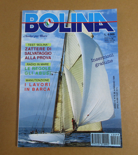 Rivista bolina andar per - per, mare