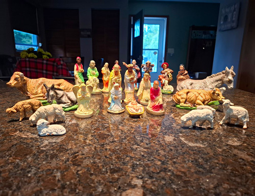 Pezzi presepe vintage - pezzi,