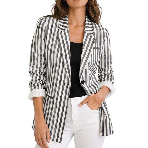 Giacca blazer lino zara basic - zara,