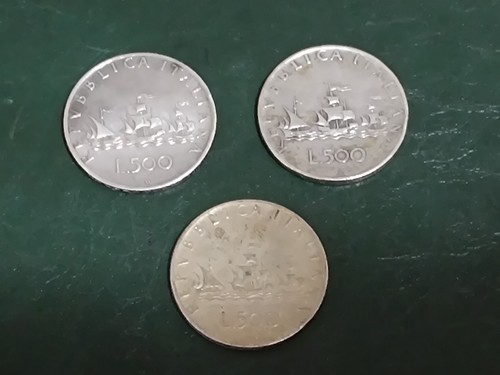 Lotto moneta 500 - -, lire