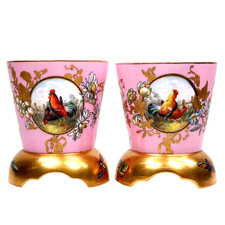 Antico vaso gallo porcellana