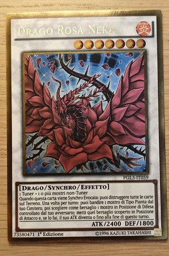 Drago rosa nera black rose - (black,