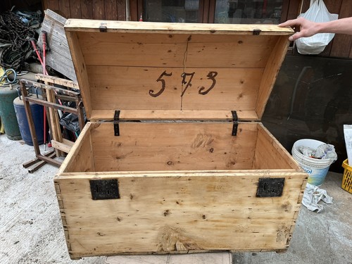 Antico baule cassa legno - baule/cassa ,
