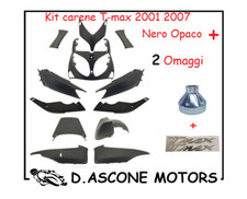 KIT CARENE TMAX 2001 2002 2003 2004 2005 2006 2007 NERO LUCIDO YAMAHA 12 PEZZI