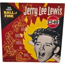 Jerry Lee Lewis The Great Ball of Fire LP 1986 Sun Records Rock