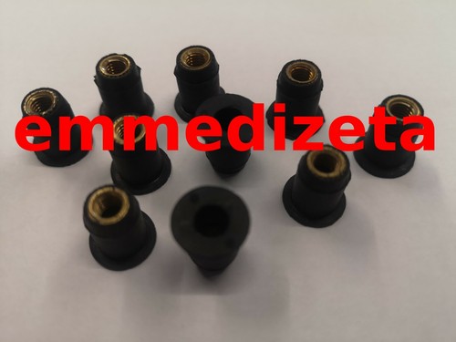 Dadi gommati x 0 8mm - pz., m5