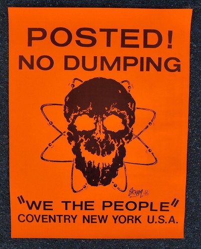 Insegna vintage dumping - insegna, no